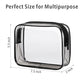 Clear Makeup Bag for Travel (3 Count)