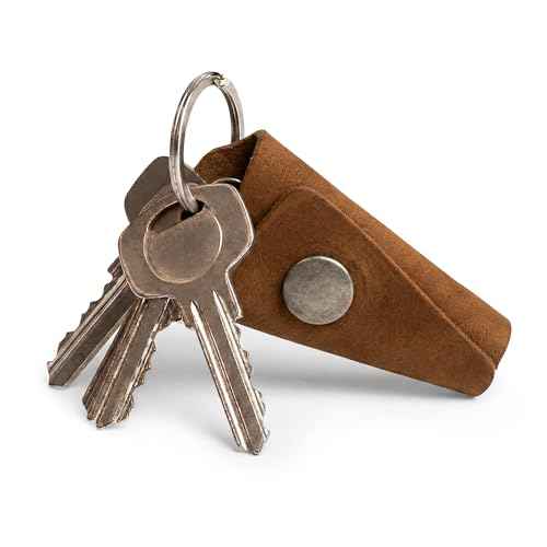 Full Grain Leather Wrap Keychain