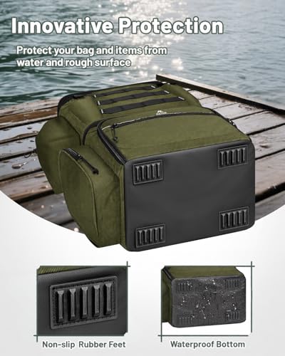 Fishing Tackle Backpack with 4 3600 Tackle Box
