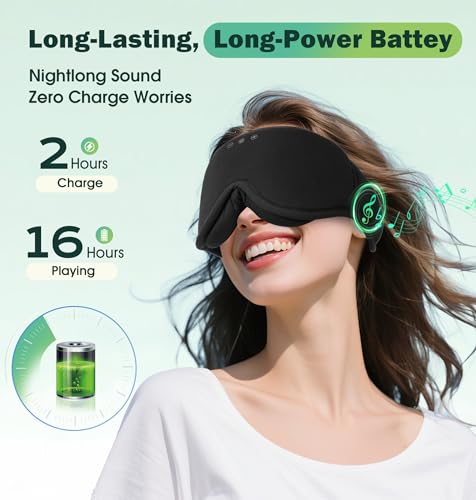 Sleep Mask with Headphones Bluetooth 5.4