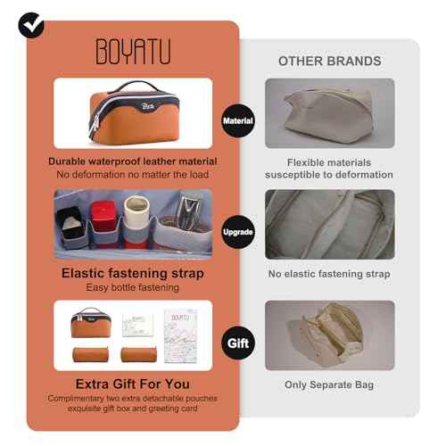 Travel Makeup Bag Organizer Cosmetic Bag (3 Count)