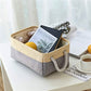 Decorative Basket Rectangular Fabric Storage Bin Organizer Basket with Handles for Clothes Storage