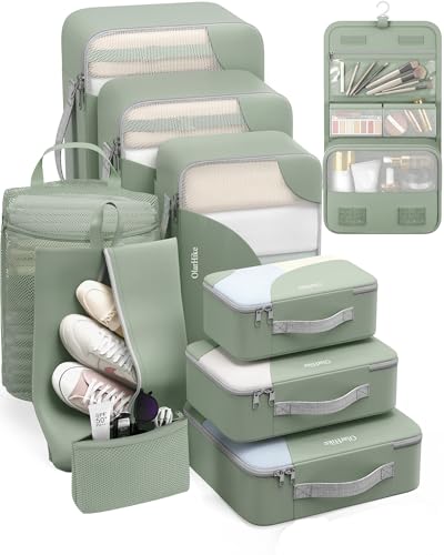 10 Set Packing Cubes for Travel (10 Count)