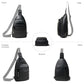 Sling Bag for Women Cross Body Bags Fanny Packs Over the Shoulder Bag Sling Backpack Vegan Leather Trendy Gifts Travel Handbag Black