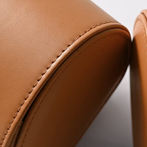 3 Slot Leather Watch Storage Box Brown