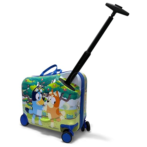 18" Bluey Kids Ride On Luggage