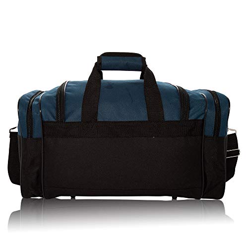 Medium Duffle Bag Duffel Bag in Black and Navy Blue Gym Bag
