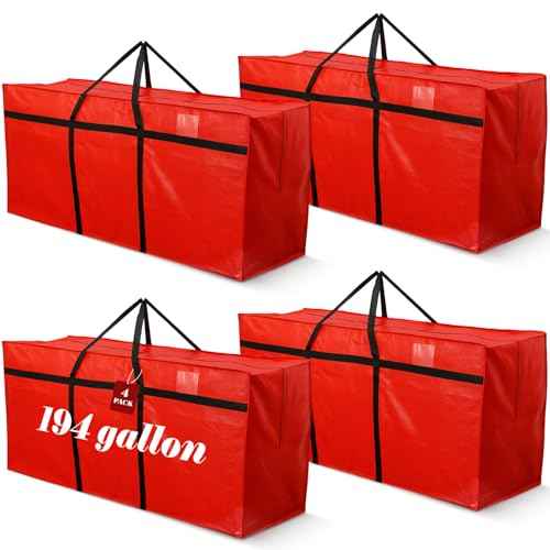 4 Pcs 194 Gallon Extra Large Moving Bags Heavy Duty Storage Bag (4 Count)