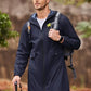 Men's Long Raincoat With Hood Black Rain Jacket Men Waterproof Jackets With Pockets
