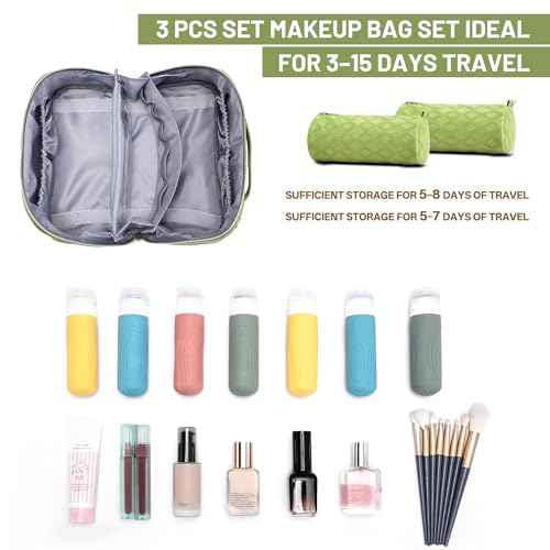 Travel Makeup Bag (3 Count)
