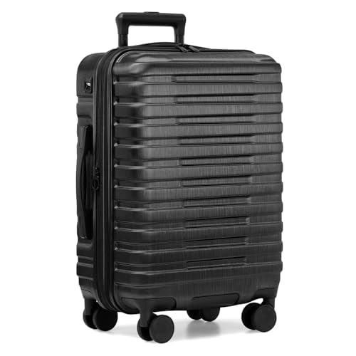 Boren Polycarbonate Hardside Rugged Travel Suitcase Luggage with 8 Spinner Wheels