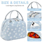 Lunch Bag for Women Men Cute Corduroy Lunch Tote Bags Reusable Insulated Lunch Box Large Capacity Reusable Insulated Cooler for Work Picnic or Travel