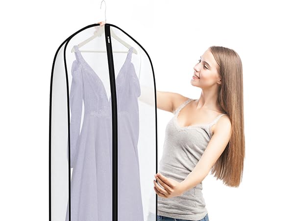 Dress Bags for Gowns Long Wedding Dress Storage Bags 72 in