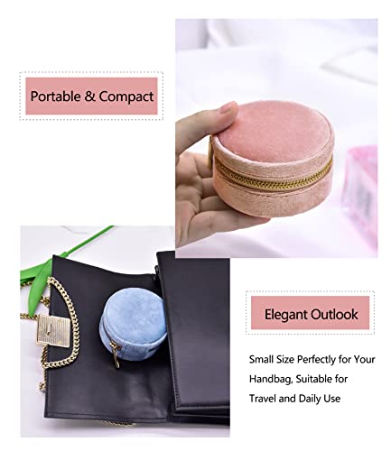Plush Velvet Travel Jewelry Box