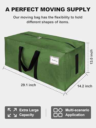 Supports 200lbs Heavy Duty Moving Bags (4 Count)