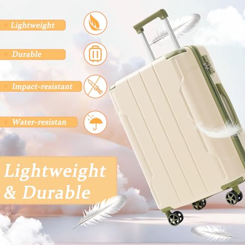 Luggage Set 3 Piece Hardshell Suitcases with Spinner Wheels (3 Count)