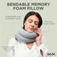 Twist Memory Foam Travel Pillow for Neck