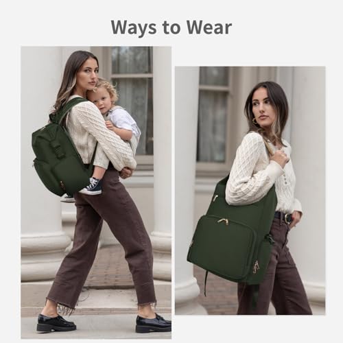 Neoprene Diaper Bag Backpack with Insulated Pockets
