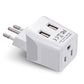 Brazil Travel Adapter Plug With Dual USB
