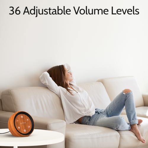 White Noise Machine Sleep Sound Machine with 32 Soothing Sounds Loud Brown Noise Machine with 36 Volume Levels 4 for Baby Kid Adults Noise Cancelling Machine Timer for Office Privacy
