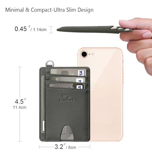 Slim Minimalist Wallet RFID Credit Card Holder for Men