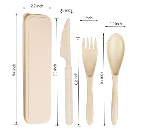 Reusable Travel Utensils Set with Case