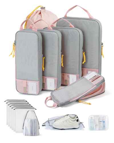 14 Set Compression Packing Cubes for Travel Essentials (14 Count)