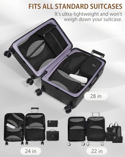 12 Piece Expandable Compression Packing Cubes (12 Count)