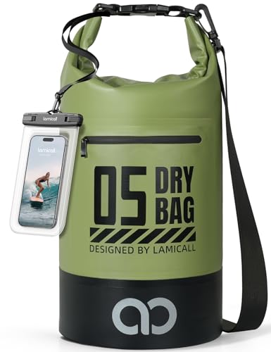 Dry Bag Waterproof Backpack with Phone Pouch 5L