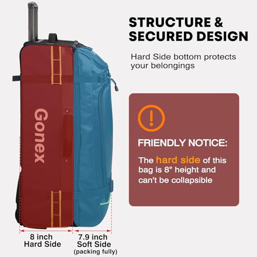 Rolling Duffle Bag with Wheels