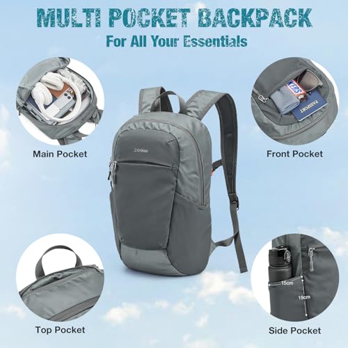 18L Lightweight Packable Hiking Backpack for Men Women