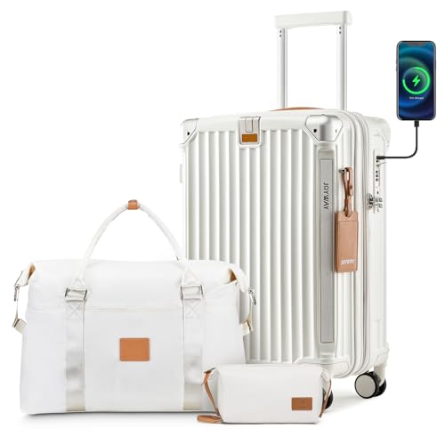 20in Carry On Luggage with Cup Holder and USB Port