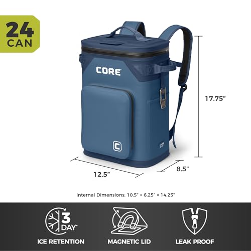 Magnetic Leak Proof 24 Can Soft Cooler with Waterproof Zipper