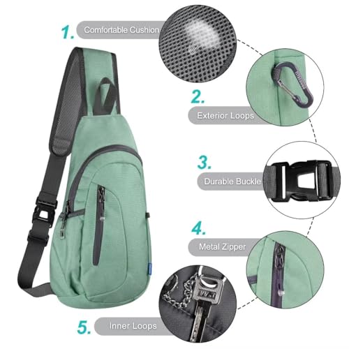 Small Sling Bag Lightweight Crossbody Bag for Women Men Hiking Backpack Travel Shoulder Bags Chest Daypack for Gym Work Casual Cycling Sports Z1