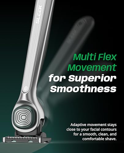 SLEEK Six Blade Razor System with Multi (12 Count)