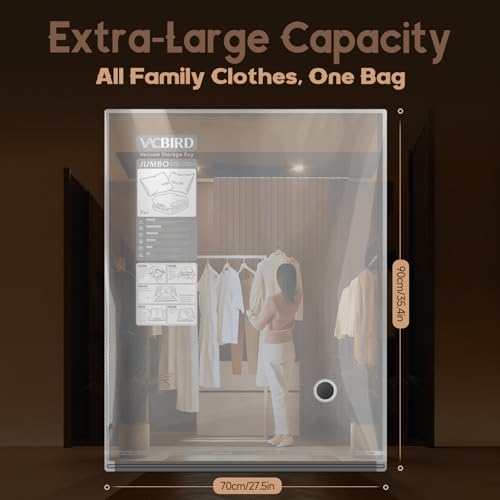 Jumbo Vacuum Storage Bags for Bedding (15 Count)