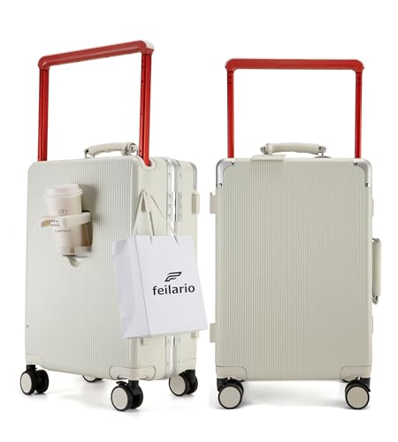 Aluminum Frame Wide Handle PC Carry On Luggage