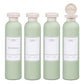 8.8oz 4Pcs Green Plastic Refillable Travel Shampoo and Conditioner Bottles Plastic Refillable Travel Shampoo Bottles with Flip Cap Shampoo and Conditioner Dispenser (4 Count)