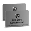 2 Pack RFID Blocking Card for Credit Debit ID Card (2 Count)