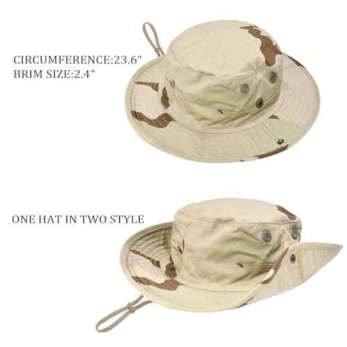 Sun Hats for Men Women Safari Hat Foldable Fishing Hat UPF 50+ Bucket Hat