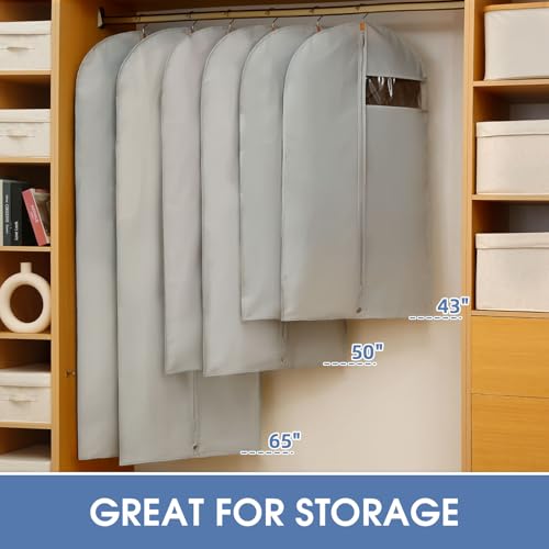 43" Garment Bags for Hanging Clothes (2 Count)