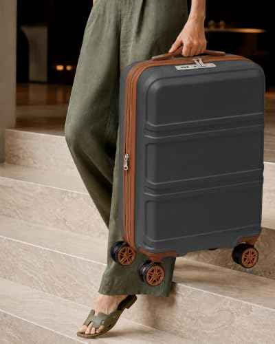 3 Piece Luggage Sets with Spinner Wheels TSA Lock (3 Count)