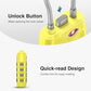 2 Pack TSA Approved Luggage Locks 4 Digit Code Cable Lock Yellow (2 Count)