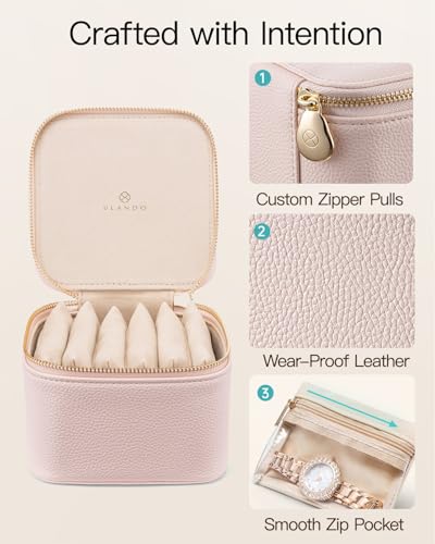 Jewelry Organizer with Clear 6 Velvet Bags (6 Count)