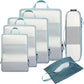 6 Set Ultralight Compression Packing Cubes Packing Organizer for Travel Accessories Luggage Suitcase Backpack (6 Count)