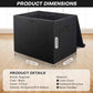 Large 42 Quarts Fabric Storage Bins with Lids [2