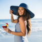 Sun Hats for Women Wide Brim Summer Hat Large Floppy Sun Straw Hat Foldable Packable Beach Hats UPF 50+