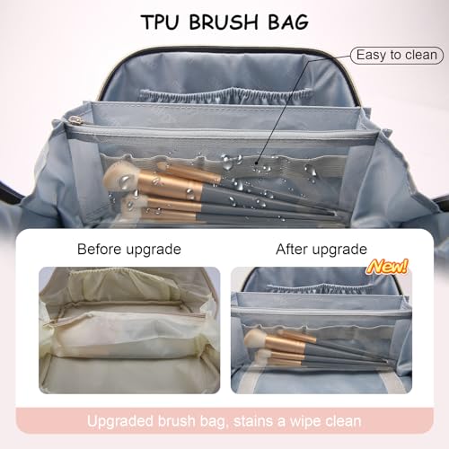 Travel Makeup Bag Cosmetic Bags for Women (3 Count)