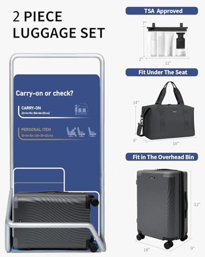 Hardside Expandable Carry On Luggage