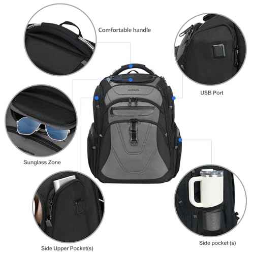 Travel Laptop Backpack 18.4 Inch XXXL Computer Backpack for Men